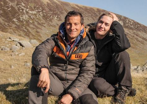 Bear Grylls with Kate Winslet