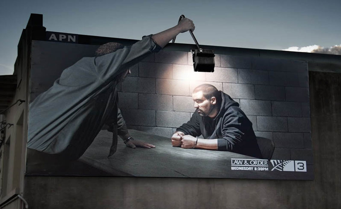 Creatively designed billboard