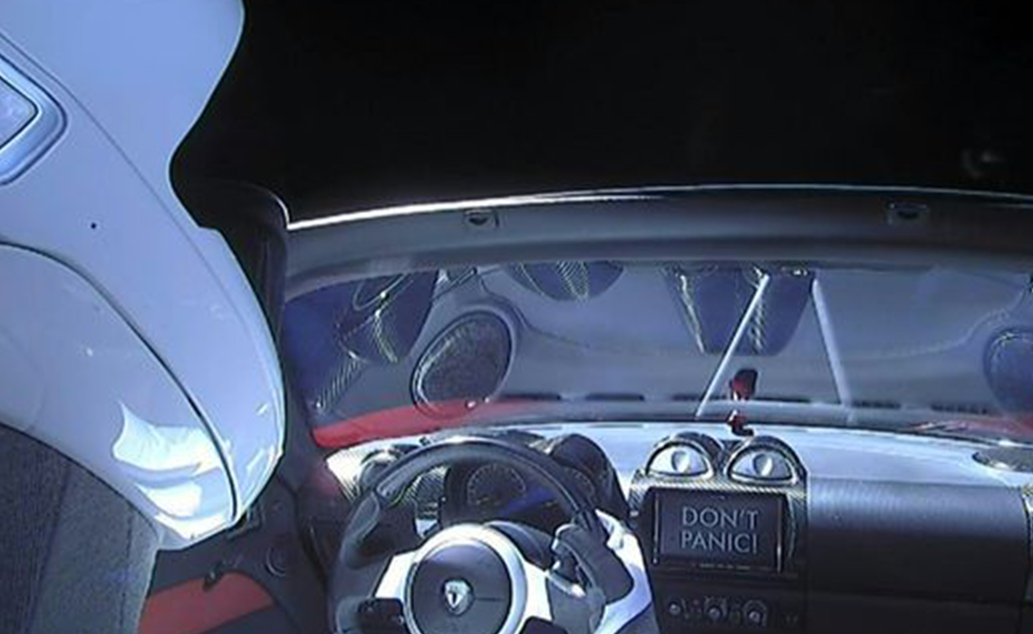 Sports Car In Space