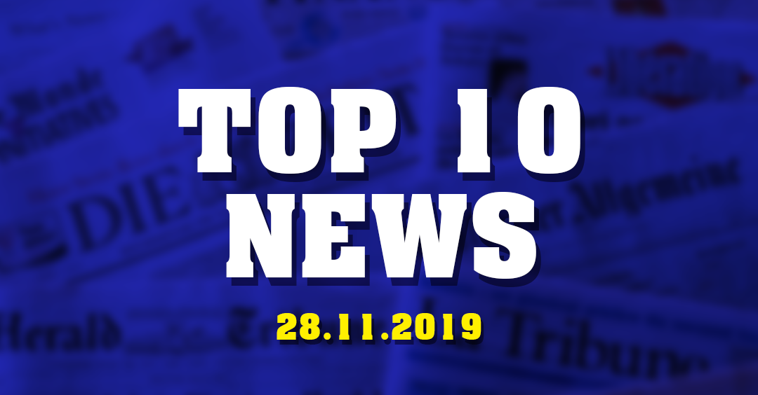 Top news 28 November 2019