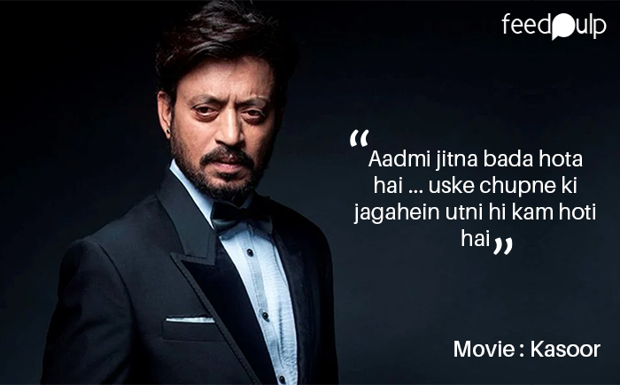 Remembering all time superhit dialogues of Irrfan Khan