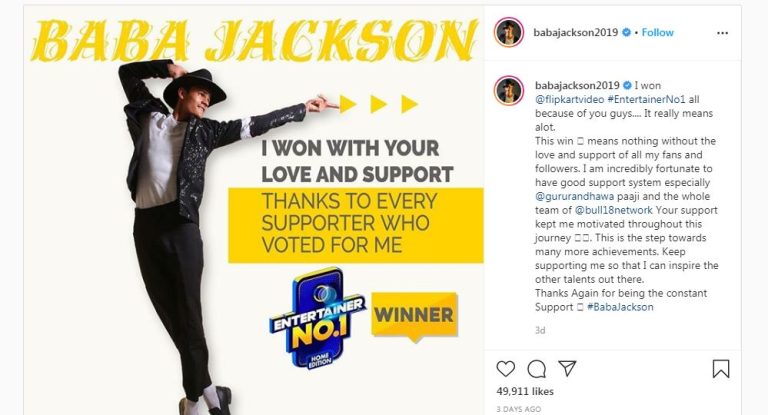 TikTok Sensation Baba Jackson Just Won ₹1 Cr On Flipkart Home Reality Show