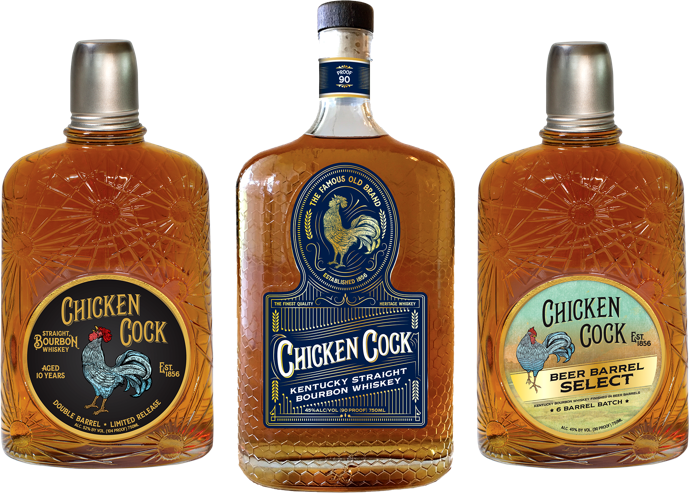 Image Source: Chicken Cock whiskey. 