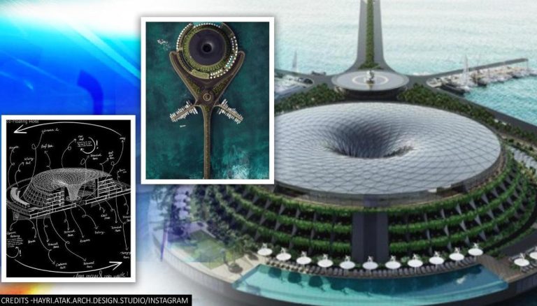 Qatar plans unveiled to have an eco-friendly, luxury 5-star hotel that floats and rotates to generate its own electricity