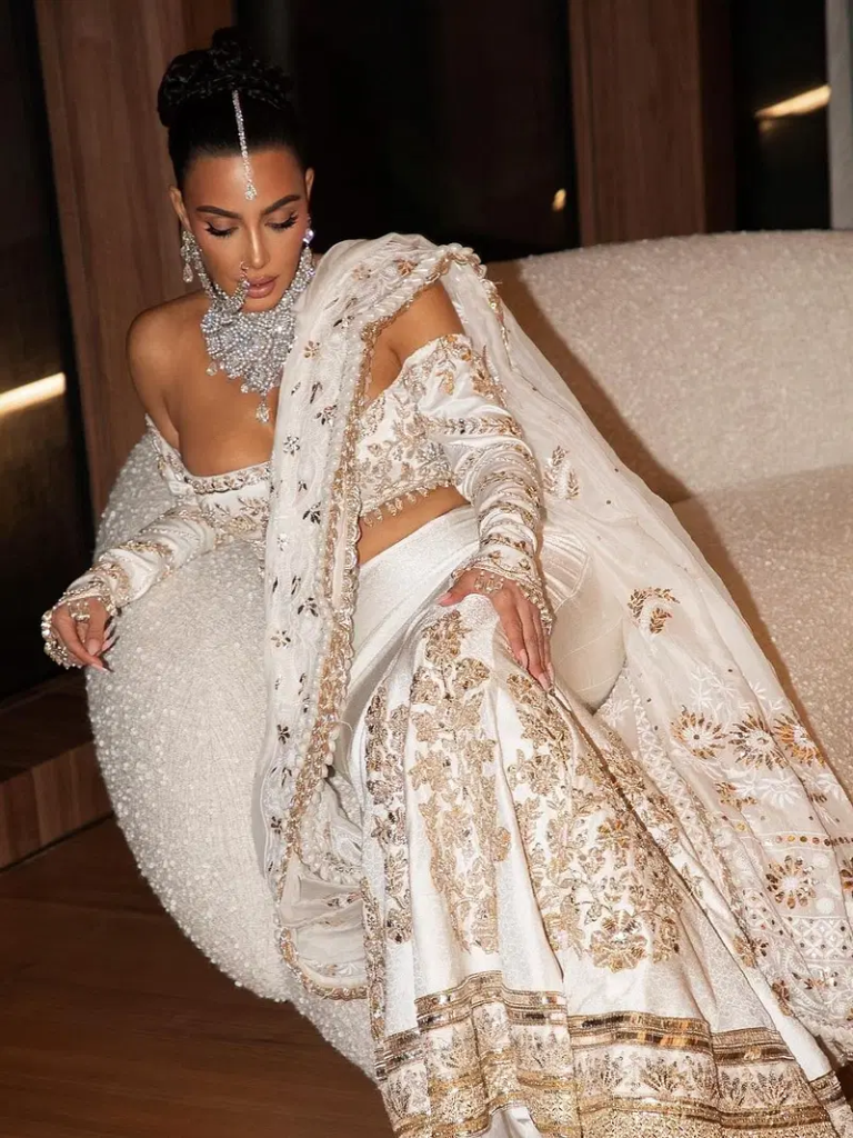 Kim Kardashian In Iconic Outfits At Ambani  Wedding