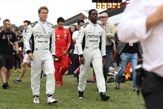 Brad Pitt Suits Up for F1 Racing Drama