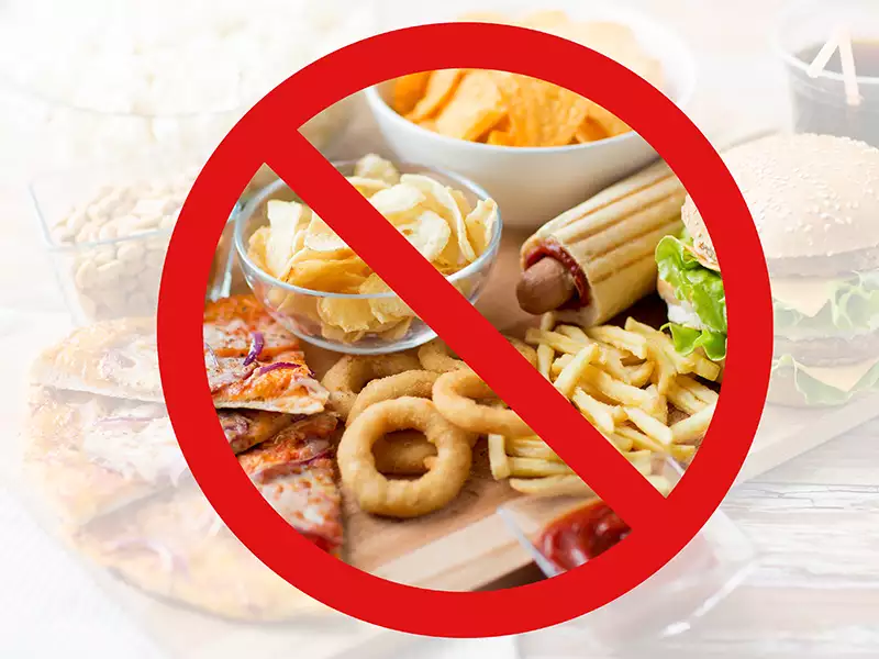 4. Avoid Junk Food 